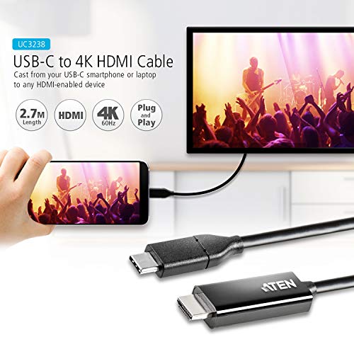 ATEN 2.7M USB-C to 4K HDMI Converter - Image 3
