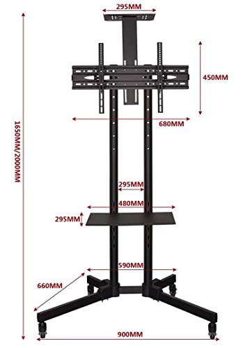 TV Stand with Wheels