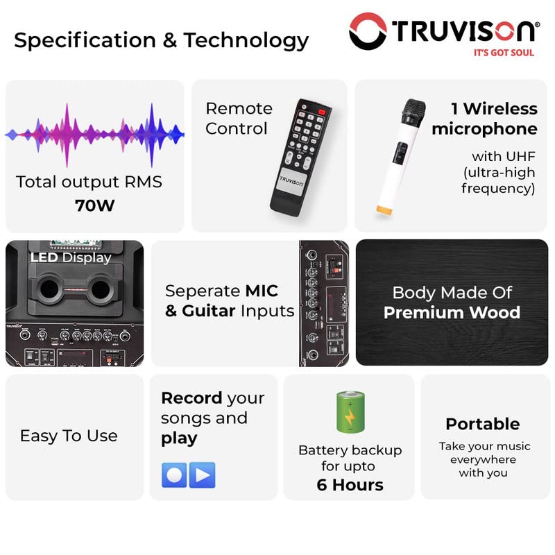 TRUVISON DJ-SOUNDBANK Black Beauty Wooden