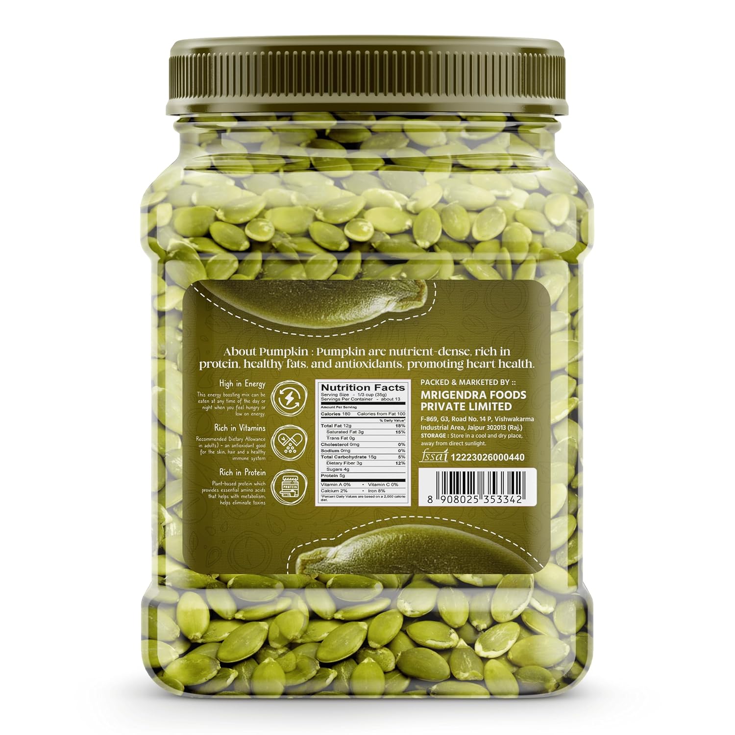 GreenFinity AAA Pumpkin Seeds, 1kg