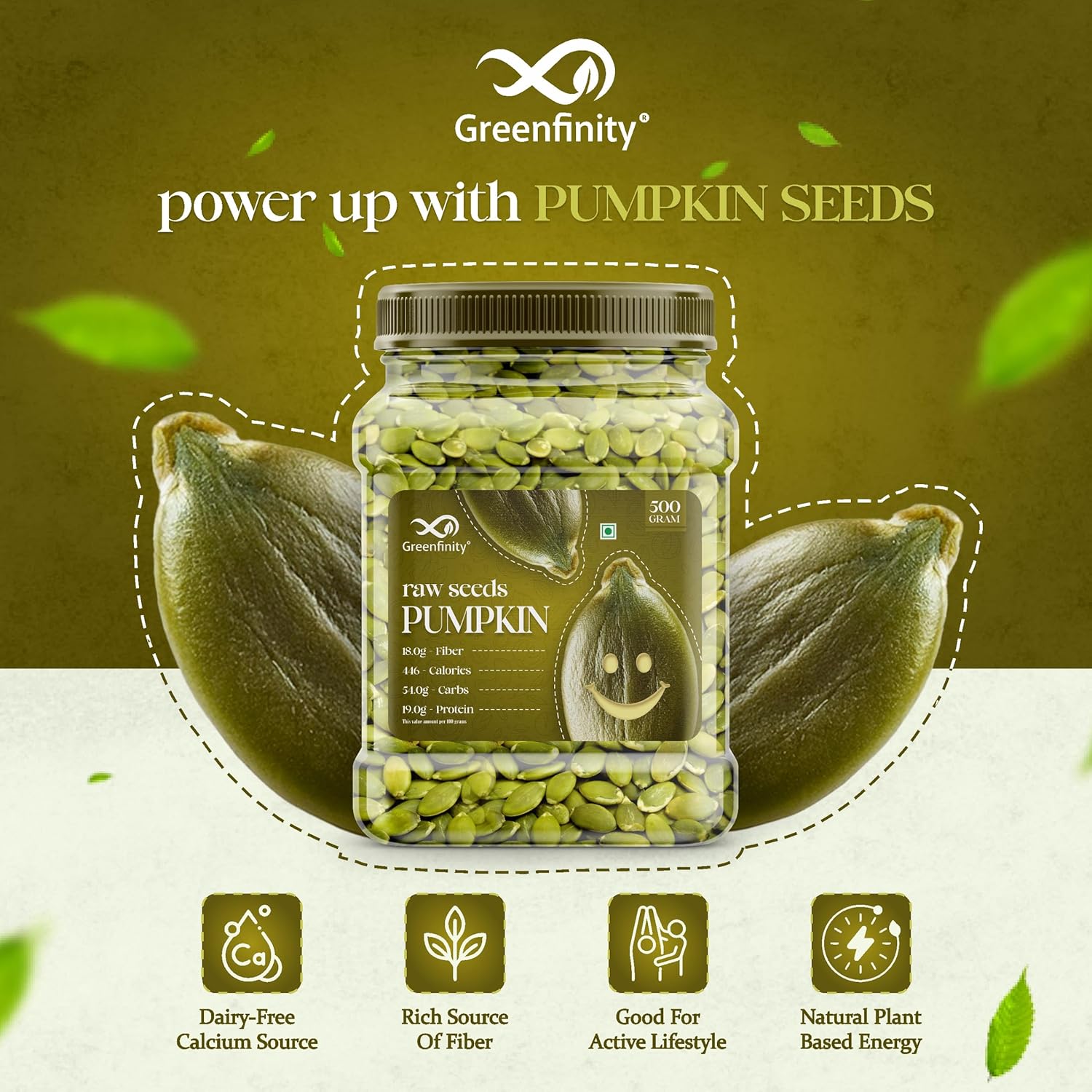 GreenFinity AAA Pumpkin Seeds, 1kg