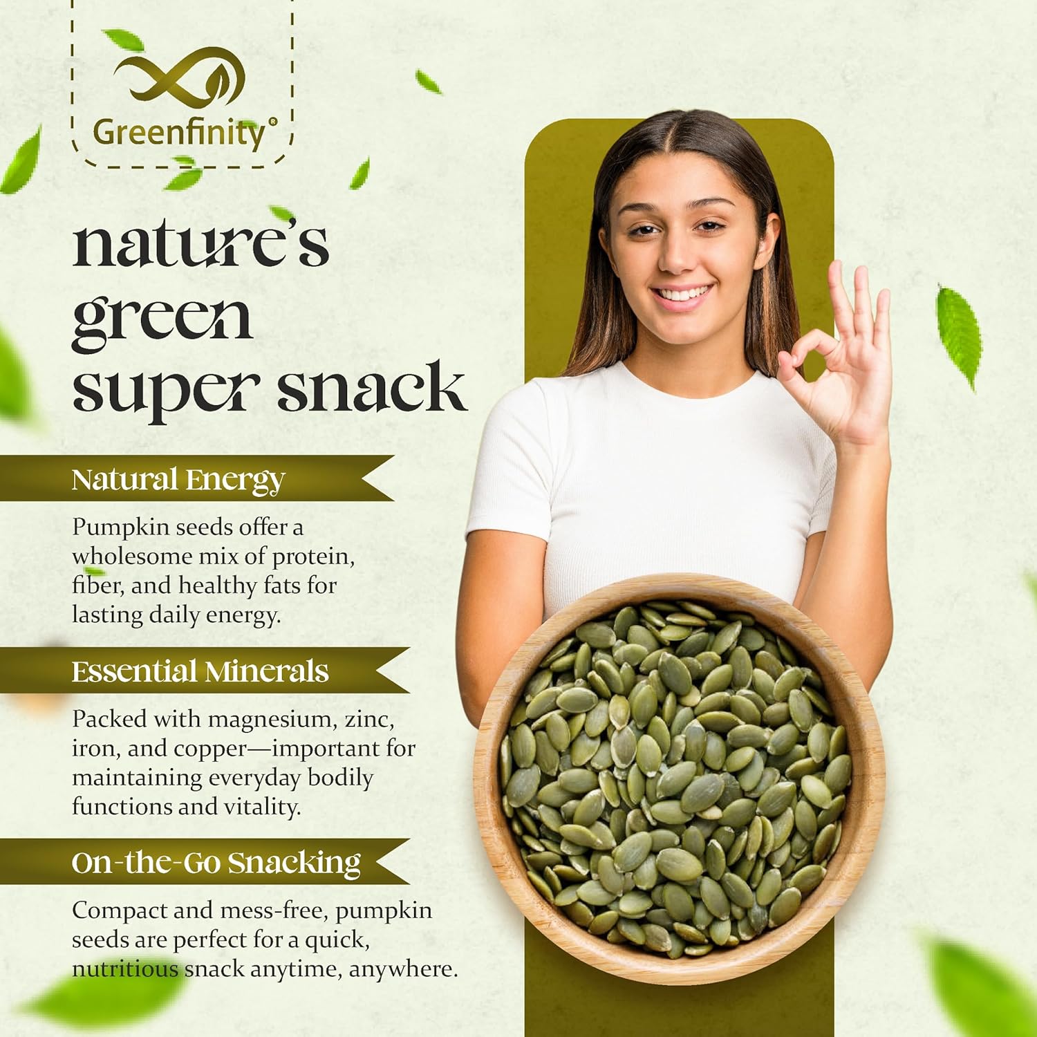 GreenFinity AAA Pumpkin Seeds, 1kg