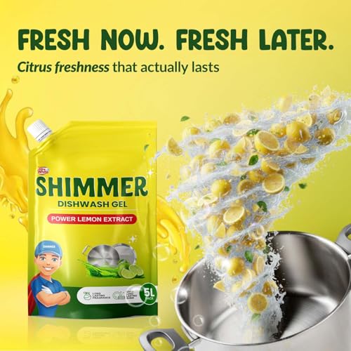 Shimmer Dishwash Gel – 5L