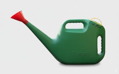Watering Can - Green (5L) | Garden Water Can with Built-in Sprayer