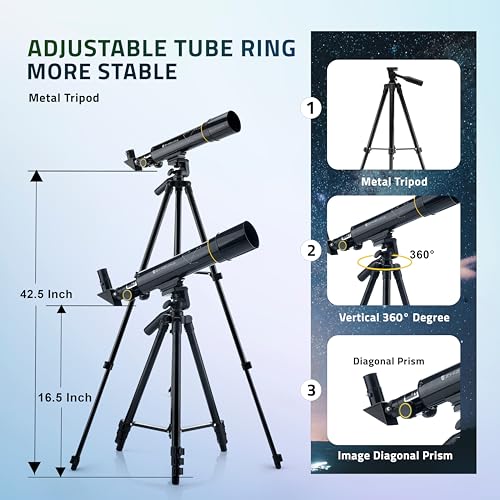 Zhizuka ZH400 Telescope 50mm Aperture