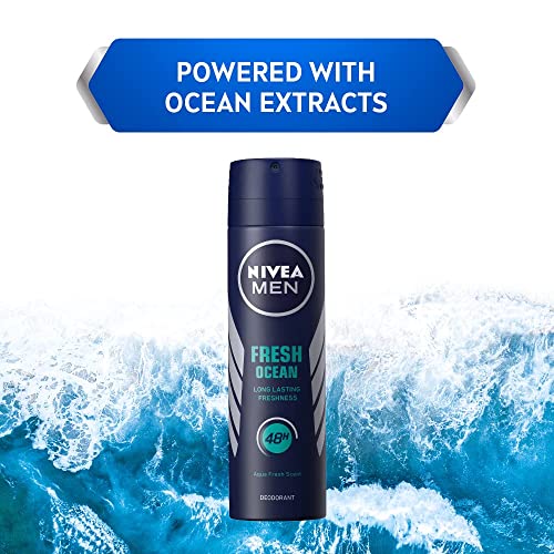 NIVEA MEN Ocean Spray Deodorant For Men, 150Ml (Pack Of 3) - Image 2