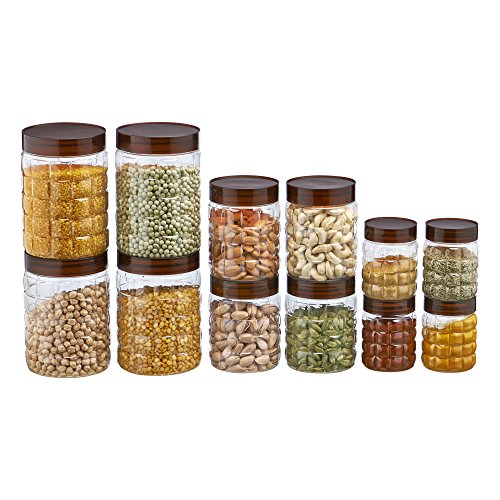 Steelo 12 pcs PET Container Set - 300ml x 4, 600ml x 4, 1200ml x 4 (Solitaire)