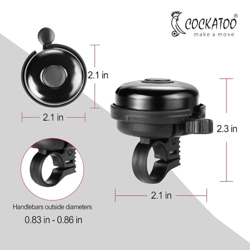 Cockatoo BB01-Lightweight Steel Bicycle Bell
