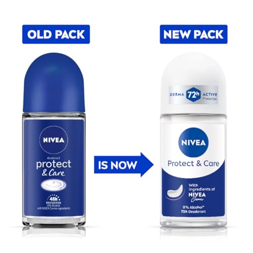 NIVEA Protect & Care Roll On Fresh, Unisex (50Ml) - Image 3