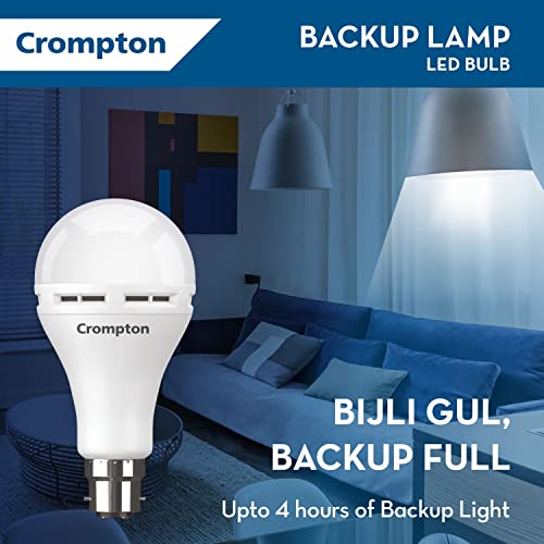 Crompton Emergency 12 W LED Bulb Base B22 Cool Day Light (Pack of 1) - Image 5