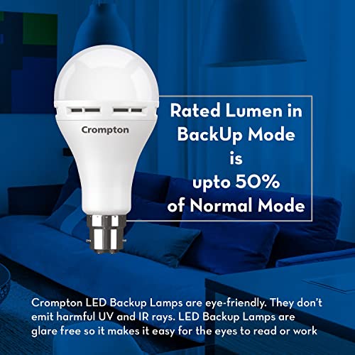Crompton Emergency 12 W LED Bulb Base B22 Cool Day Light (Pack of 1) - Image 6