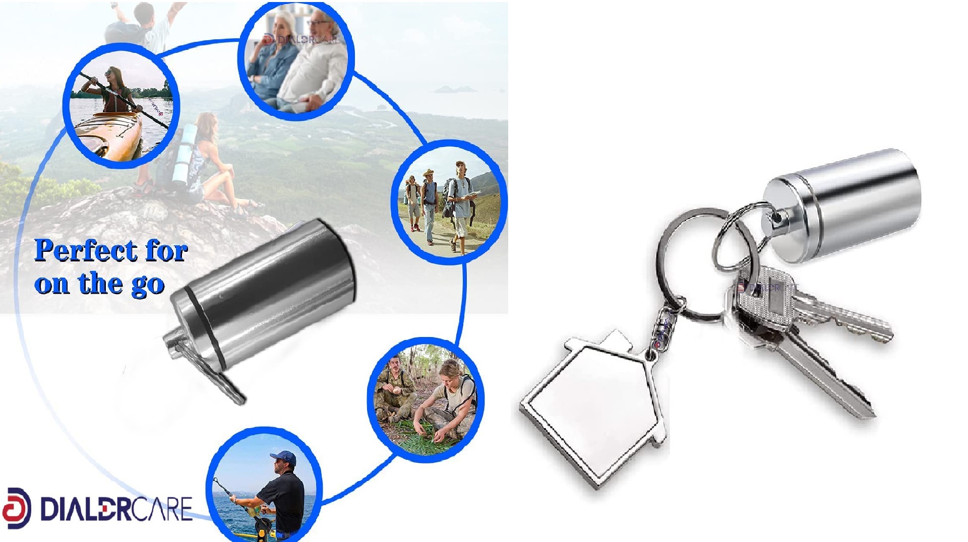 Keychain Pill Case Holder