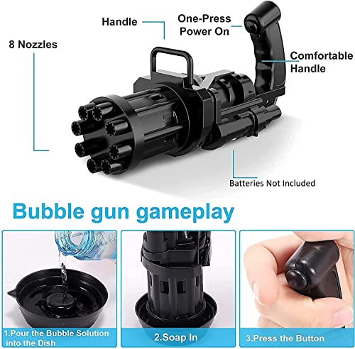 Toy Cloud Bubbles Gatling Machine