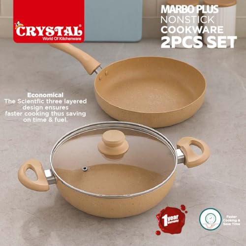 Crystal 225mm Kadai + 225mm