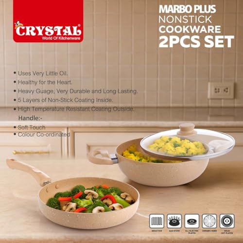 Crystal 225mm Kadai + 225mm