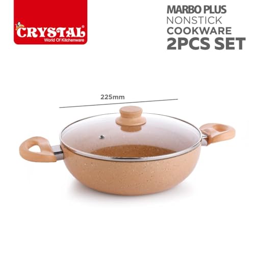 Crystal 225mm Kadai + 225mm