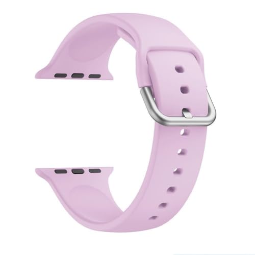 Printme Sport Band Compatible with Apple Watch Bands 49mm 45mm 44mm 42mm, Soft Silicon Belt Replacement Strap with Classic Clasp for iWatch Series 9 Ultra SE 8 7 6 5 4 3 2 for Women Men