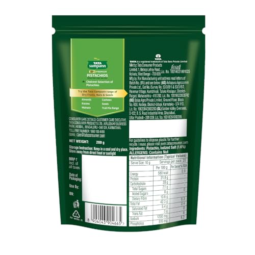 Tata Sampann Pistachios Roasted &