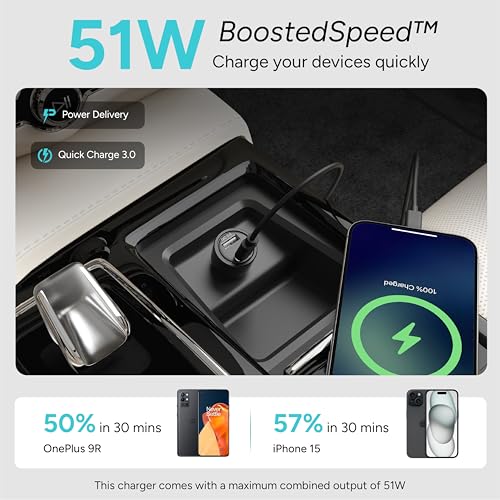 Ambrane 51W Fast Charging Car