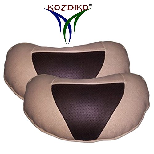 Kozdiko Brown Beige Neck Rest Set of 2 pcs for Audi A4 - Image 2