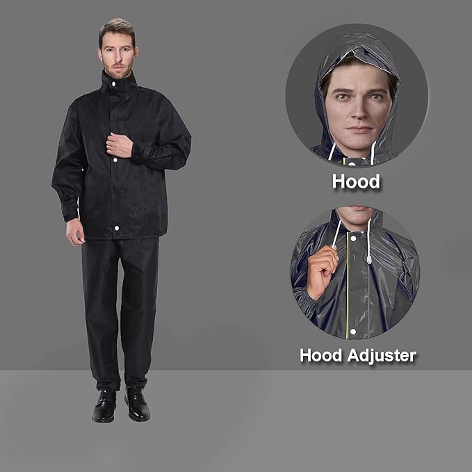 Mens Majestiva Waterproof Reversible Raincoat for Men - Image 4