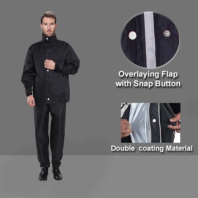 Mens Majestiva Waterproof Reversible Raincoat for Men - Image 5
