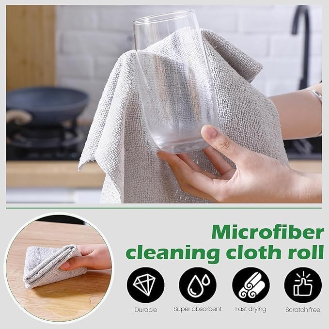 Microfibre Cleaning Cloth Roll, 25
