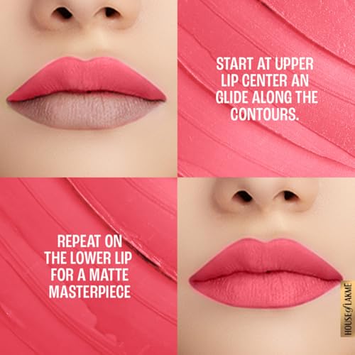 Lakme 9TO5 Primer + Matte Lip Color Blush Pink 3.6 g - Image 6