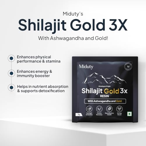 Miduty Shilajit Gold 3X Resin