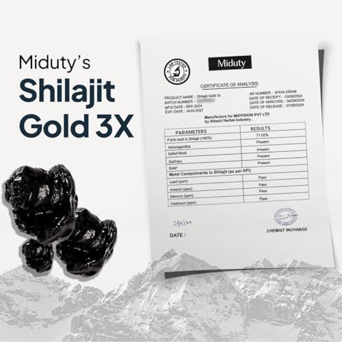 Miduty Shilajit Gold 3X Resin