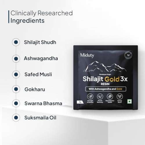 Miduty Shilajit Gold 3X Resin