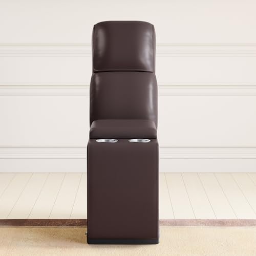 Home Centre Stockholm Half Leather Console - Brown - Image 3