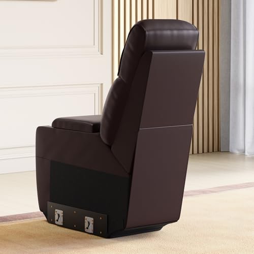 Home Centre Stockholm Half Leather Console - Brown - Image 4