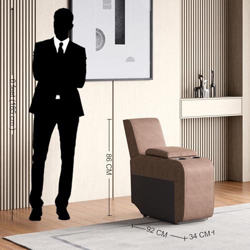 Home Cente Denver Fabric Console - Brown - Image 2
