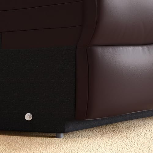 Home Centre Stockholm Half Leather 1-Seater Wedge Recliner - Brown - Image 5