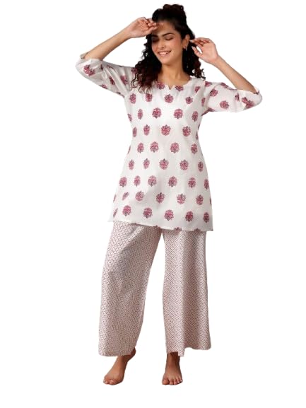 Libas Printed Cotton Night Suit