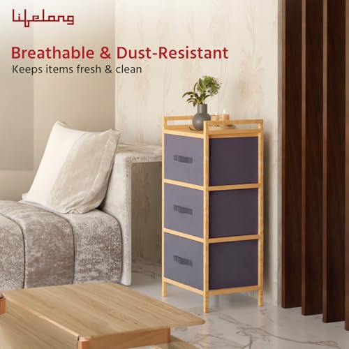 Lifelong Multipurpose Storage 3-Drawer Fabric