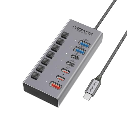 Promate 7-in-1 USB-C MultiPort Hub