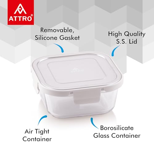 ATTRO Glassox Borosilicate Square Glass
