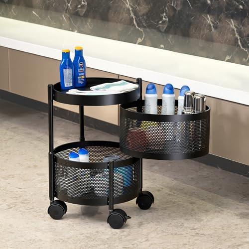Kitchenwell Round Multi-Purpose Rotatable Trolley