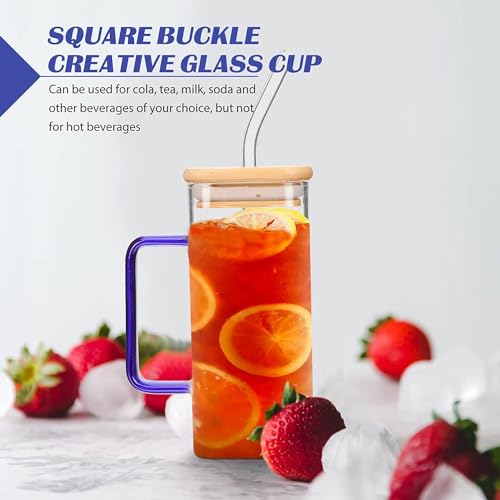 Reusable Glass Tumbler with Wooden