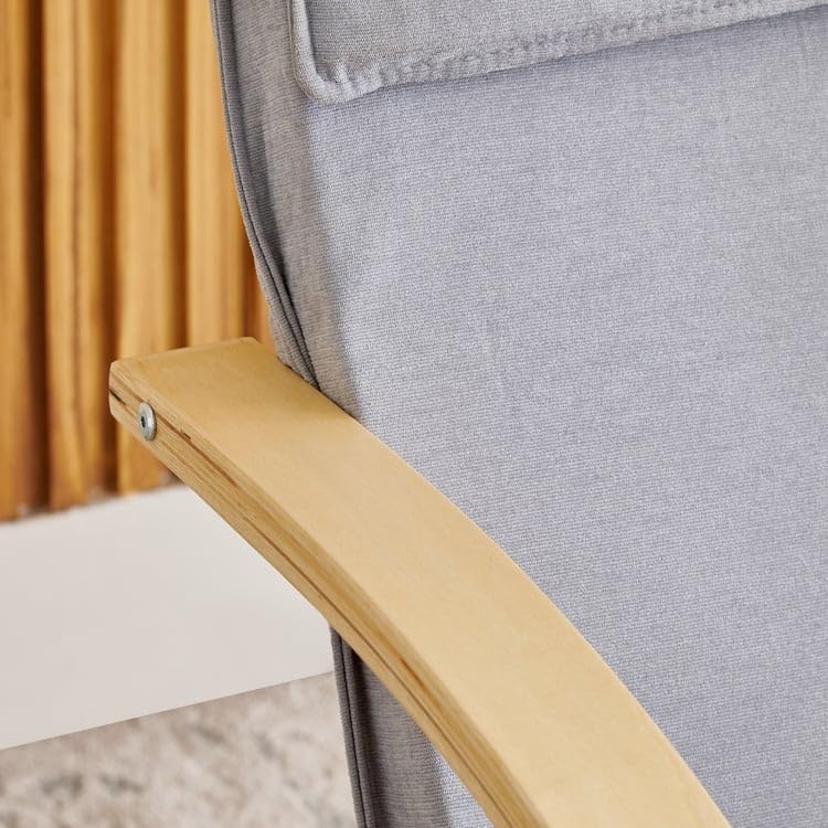 Home Centre Paulo Fabric Accent Chair - Grey - Image 7