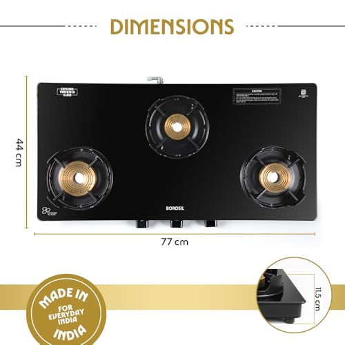 Borosil Flamestar 3 Brass Burner