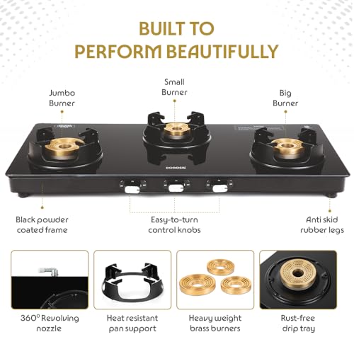 Borosil Flamestar 3 Brass Burner