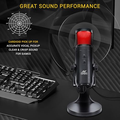 Ant Esports WENTE 220 USB Unidirectional Microphone - Black - Image 7