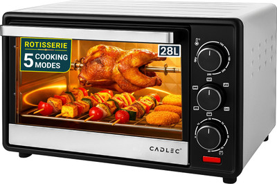 Cadlec 28-Litre Oven Toaster Grill (OTG)(OvenMate, Silver and Black) - Image 2