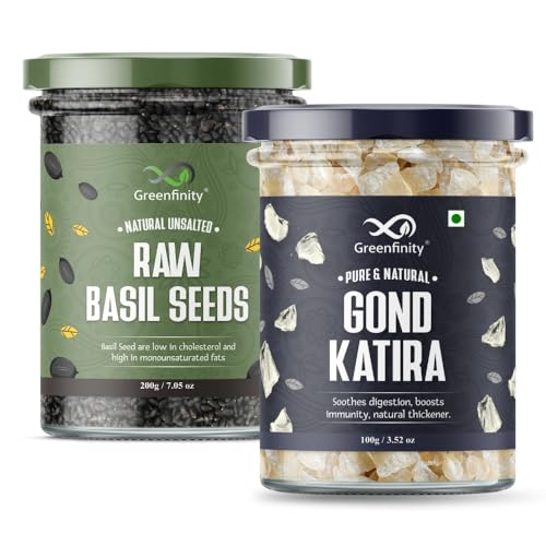Greenfinity Basil Seeds & Gond