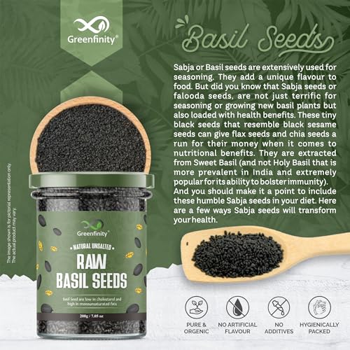 Greenfinity Basil Seeds & Gond