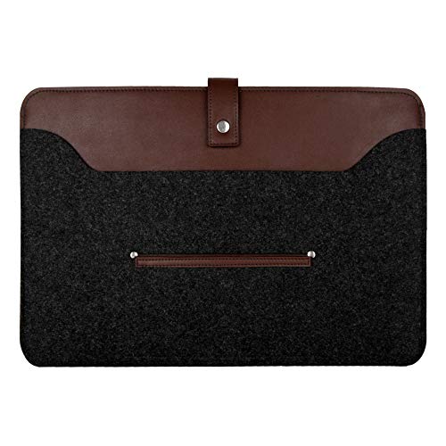 OON Felt Laptop Sleeve - Protective-13 Inch-Black - Image 2