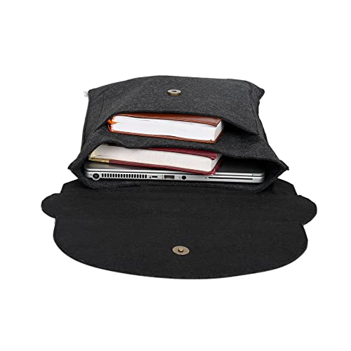 OON Laptop Sleeve Sleek Black Felt 11 Inch - Image 7